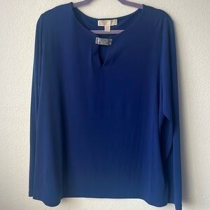 Michael Kors top size 2XL Royal Blue blouse